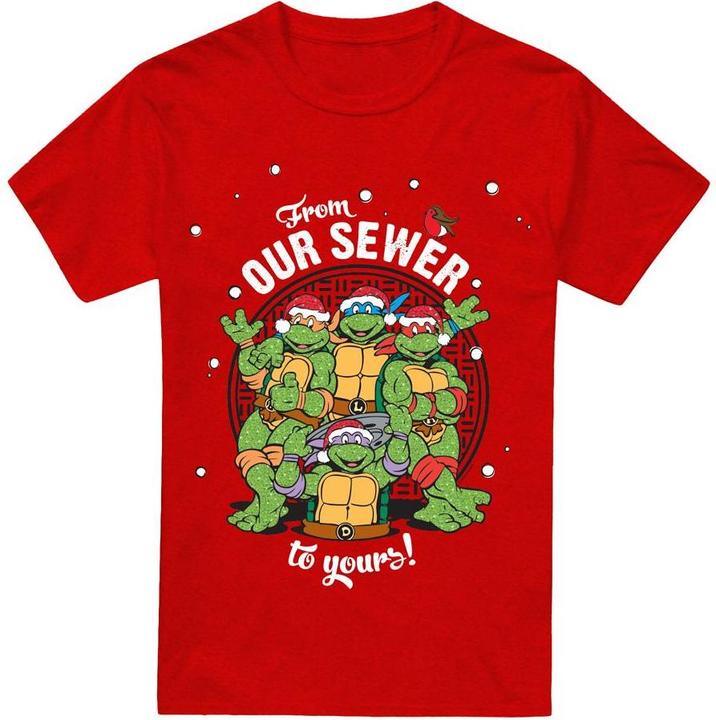 Produktbild Teenage Mutant NT Merry Christmas From Our Sewer TShirt (L)