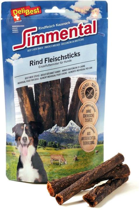 Immagine prodotto DeliBest Bastoncini di carne di manzo Simmental rotondi (Adulto, 1 pz., 150 g)