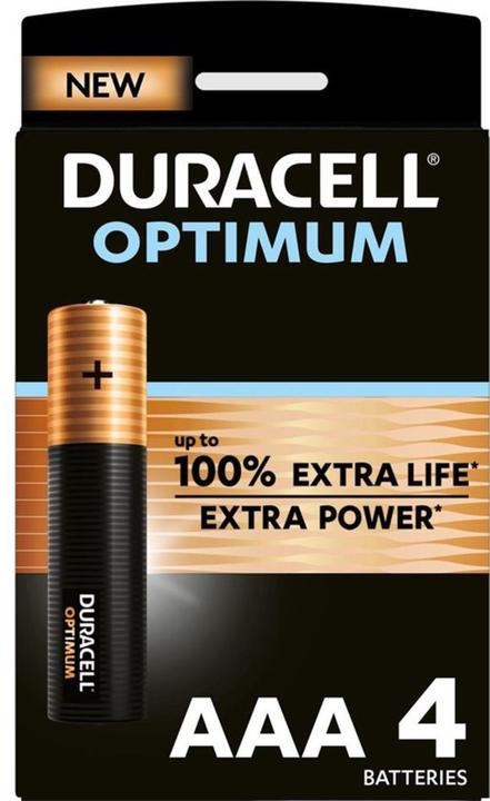 Produktbild Duracell Optimum 4er Pack AAA Batterien (4 Stk., AAA)