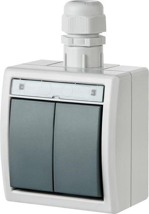 Produktbild Elektro-Plast TWO WAY SWITCH AQUANT IP65 (1202-65)