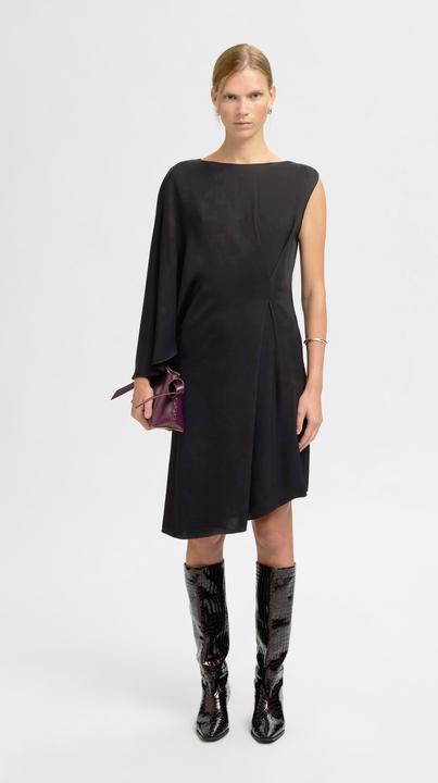 Image du produit Selected Asymmetrisches Viskose One-Shoulder Kleid (38)