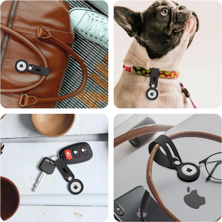 Actual product image Decoded Silicone AirTag Pendant