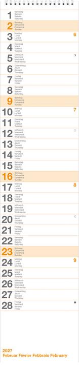 Image du produit Biella Calendrier mural (12 x 54,5 cm)