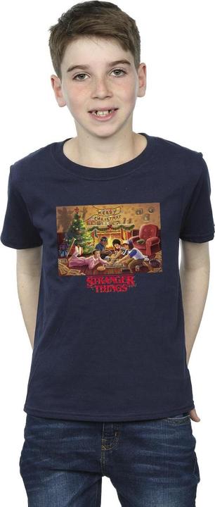 Produktbild Netflix Stranger Things Christmas Gathering TShirt Jungen (152, 158)