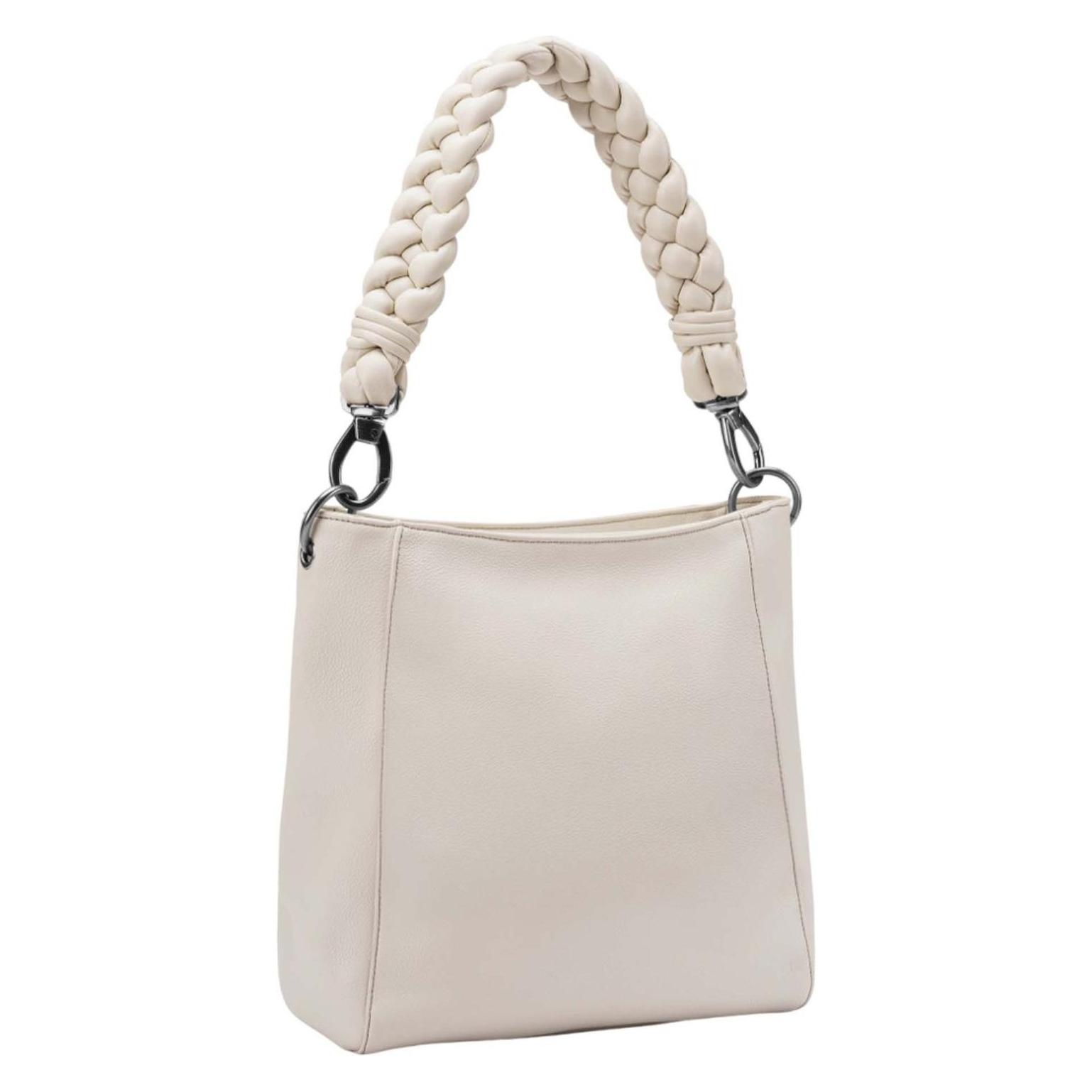 FredsBruder, Damen, Handtasche, Good Vibes Only Midi Hobo Bag, Beige