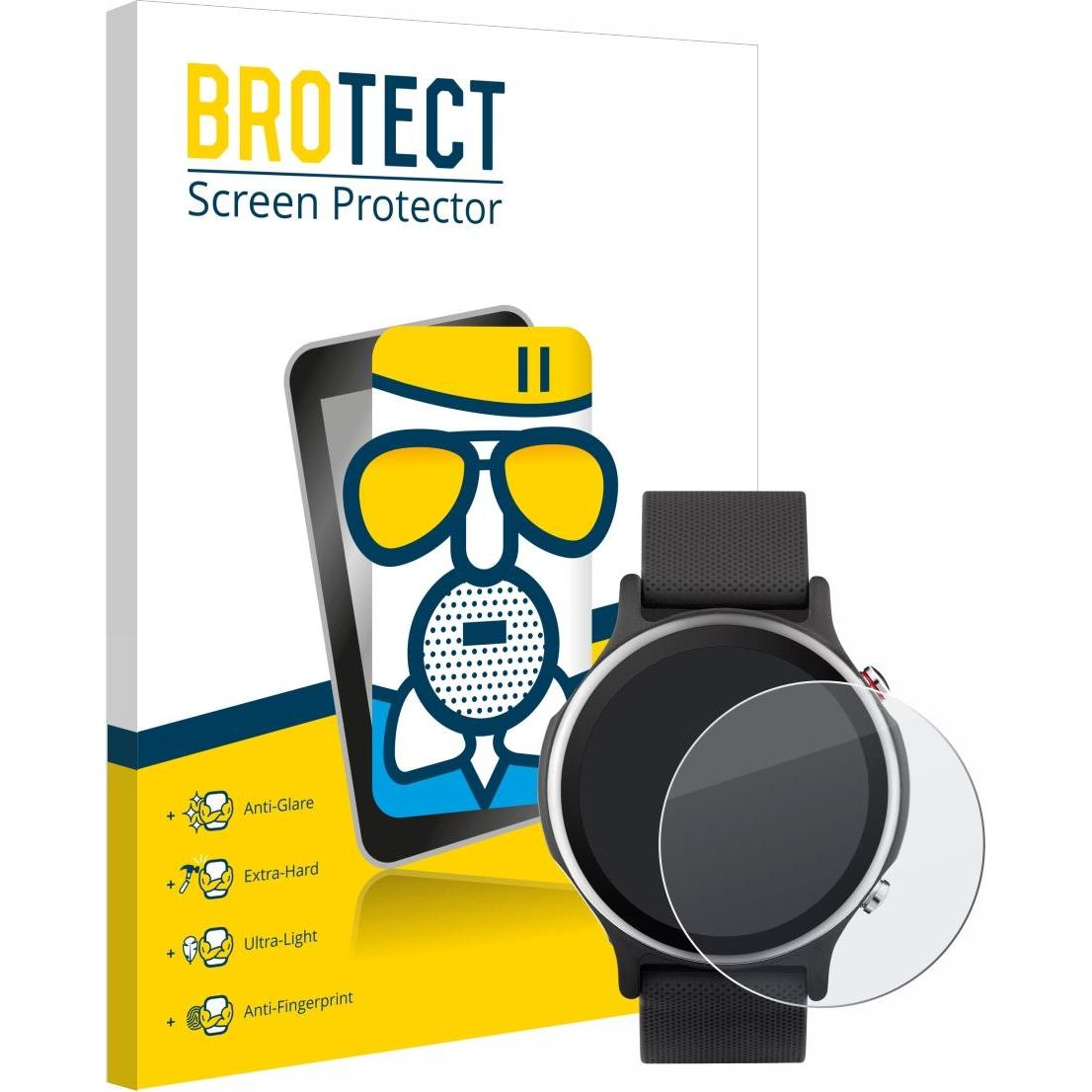 Thumbnail - BROTECT Schutzglas Schutzfolie Glas Folie Displayschutz matt, Smartwatch Schutzfolie, Grau