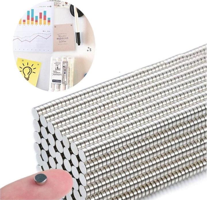 Produktbild I Am Creative Starke Magnete 200er Set Neodym-Eisen-Bor 4x1.5mm Silber (200 x)