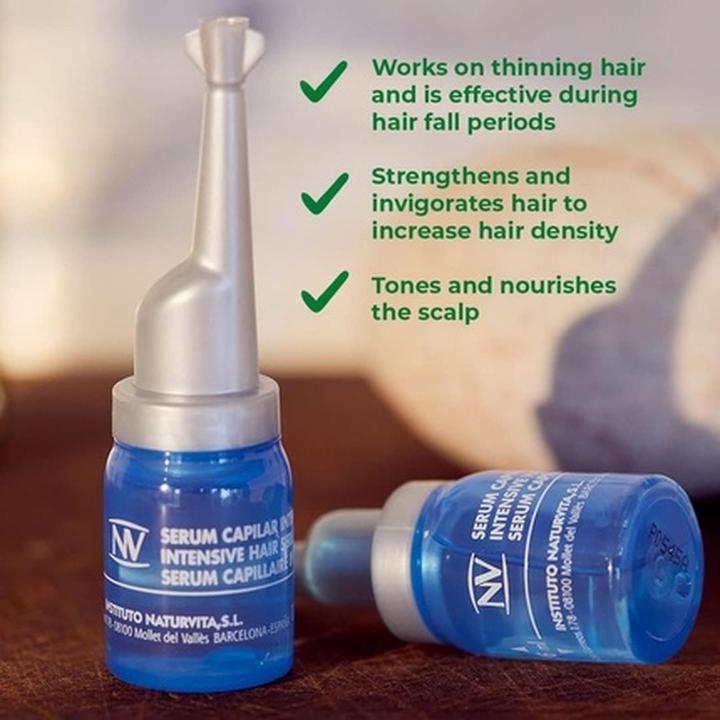 Actual product image NaturVital SERUM ANTICAÍDA tratamiento intensivo 7 ampollas x 12 ml (84 ml)