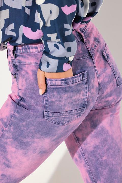 Immagine prodotto Ulla Popken Boyfriend jeans in tessuto elasticizzato con taglio della gamba ampio e cinque tasche (54)