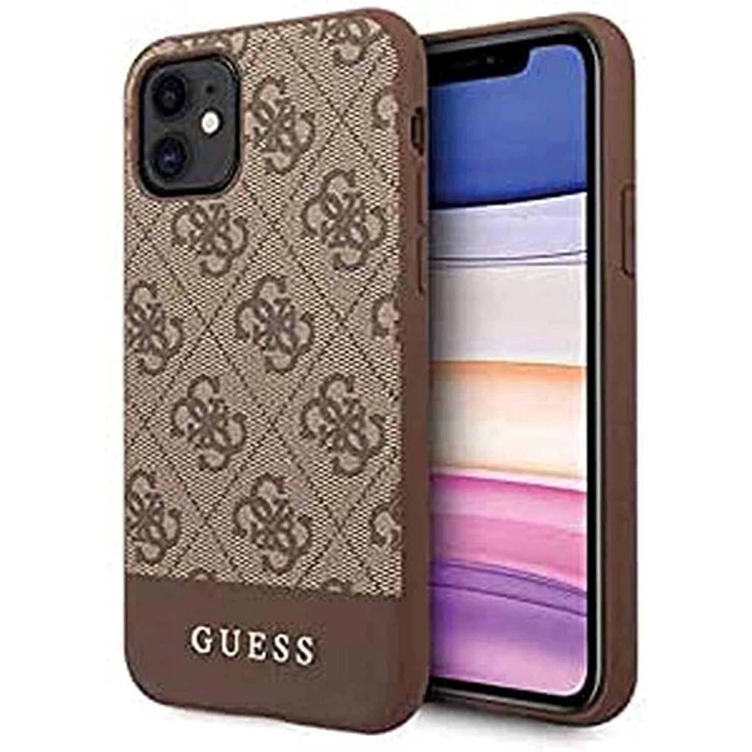 Guess Case (Apple iPhone 11), Smartphone Hülle, Braun