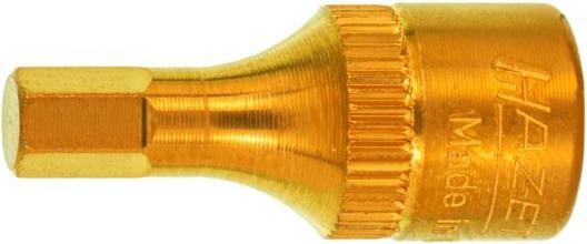 Actual product image HAZET Screwdriver socket 8501-6 ∙ Square, hollow 6.3 mm (1/4 inch) ∙ Inside hexagon profile ∙ 6 mm (6 mm)