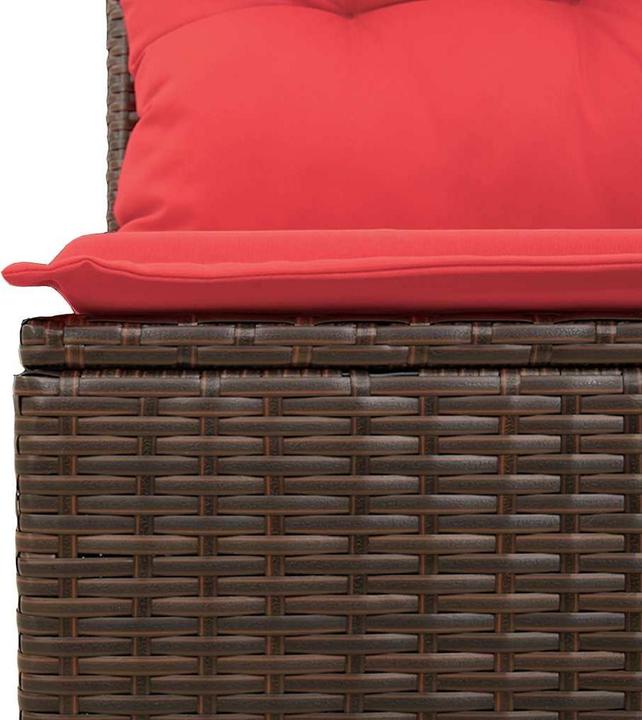 Produktbild vidaXL 6-tlg. Garten-Sofagarnitur mit Kissen Schwarz Poly Rattan
