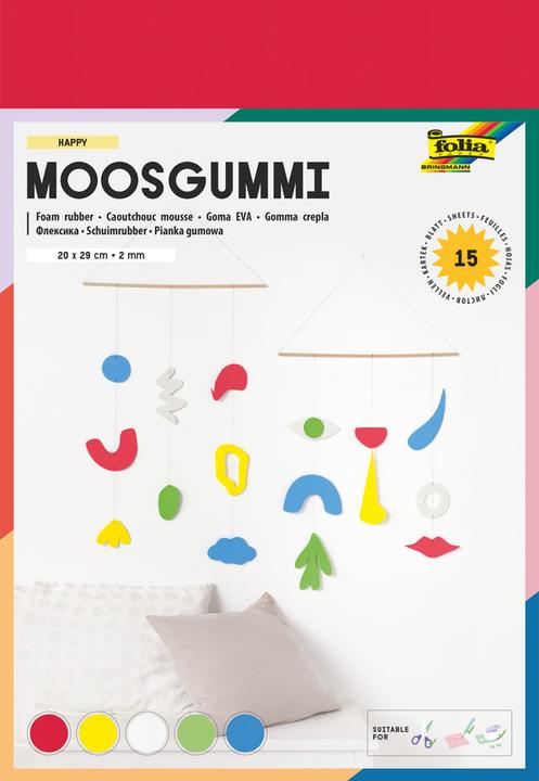 Produktbild Folia Moosgummi-Set 5 Farben