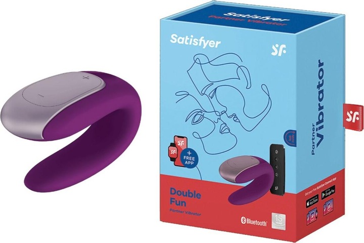Actual product image Satisfyer Double Fun Partner Vibrator
