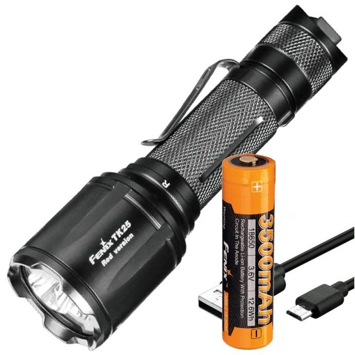 Produktbild Fenix TK25Red rote und weisse LED Taschenlampe (14.26 cm, 1000 lm)