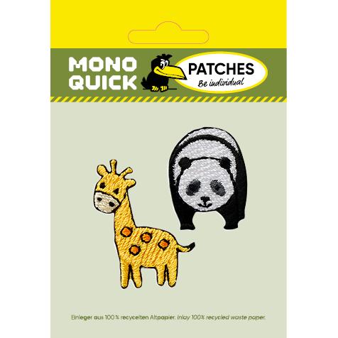 Thumbnail - Mono Quick Panda und Giraffe, Applikationen, Mehrfarbig