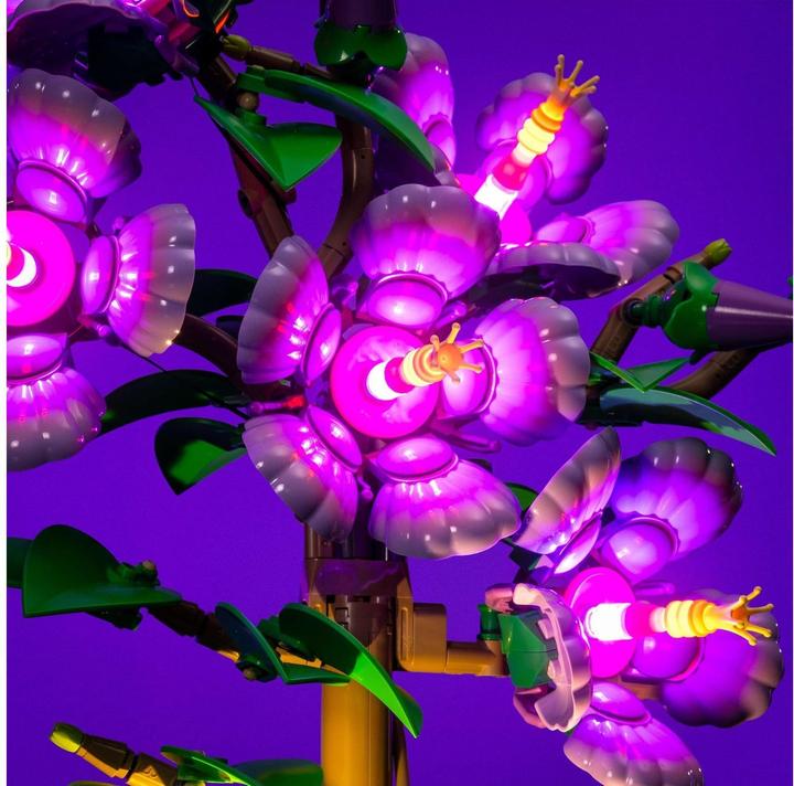 Actual product image Light my bricks LMB 2.0 LEGO® 10372# Hibiscus Light Kit