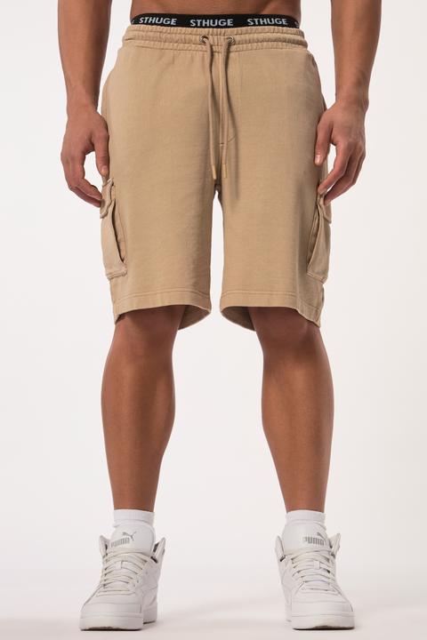 Immagine prodotto Sthuge Bermuda cargo in felpa dal taglio morbido con cintura elastica, fino alla tg. 8XL (6XL)