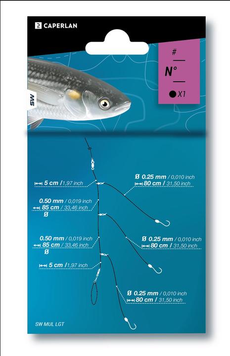 Actual product image Caperlan Mullet SW leader for surf fishing