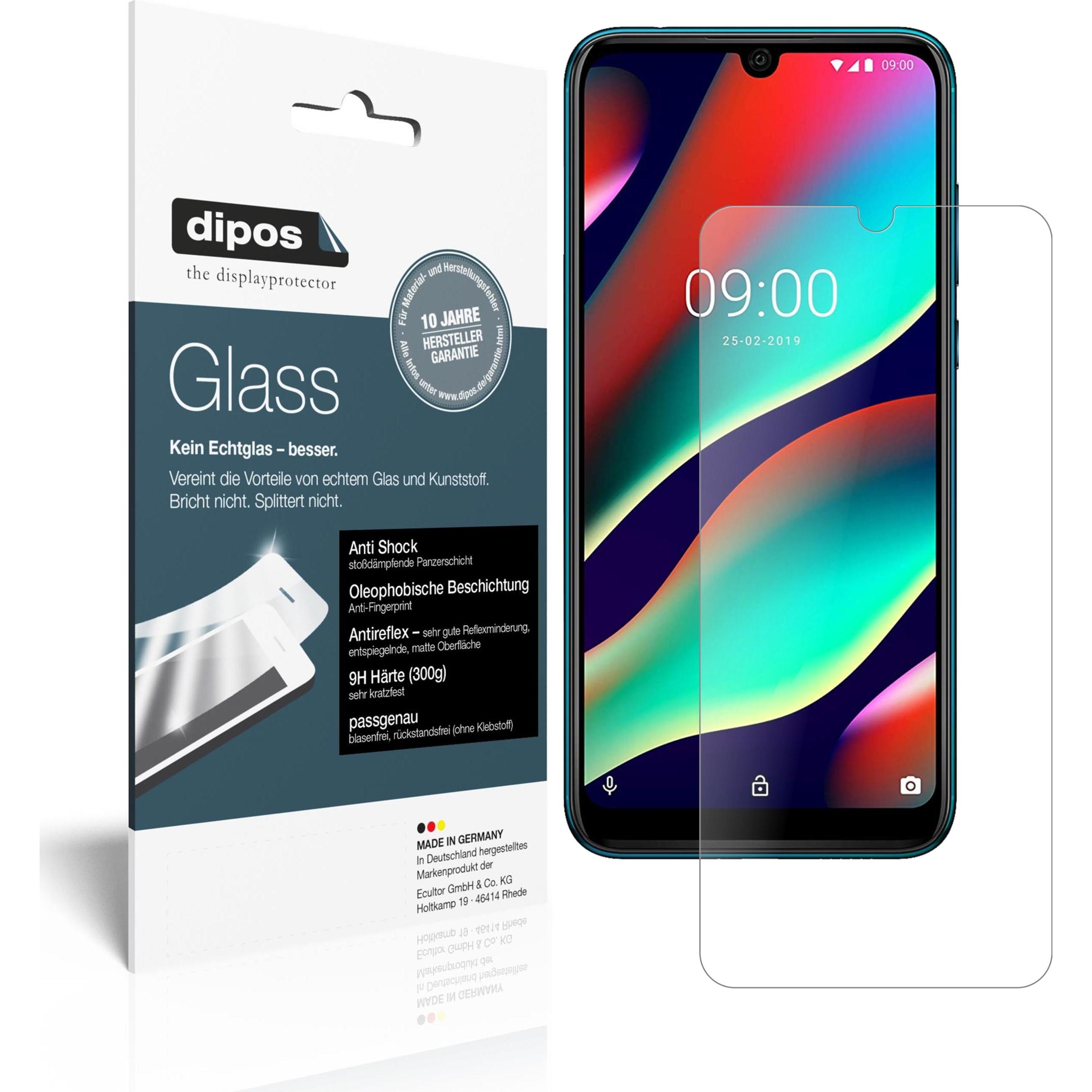 Dipos Displayschutz Anti-Shock (1 Stück, Wiko View 3 Pro), Smartphone Schutzfolie, Transparent