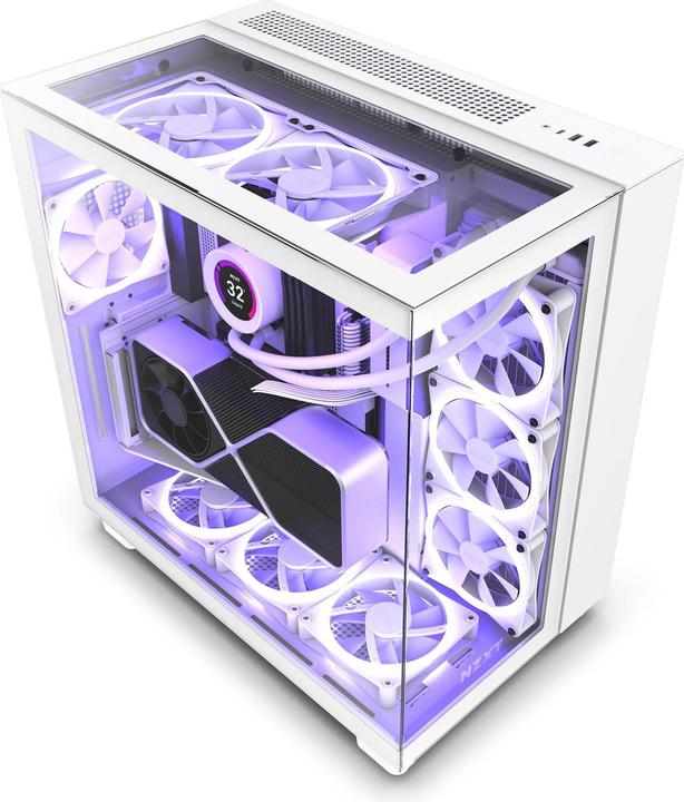 NZXT H9 Elite geheel wit (ATX, mATX, Mini-ITX)
