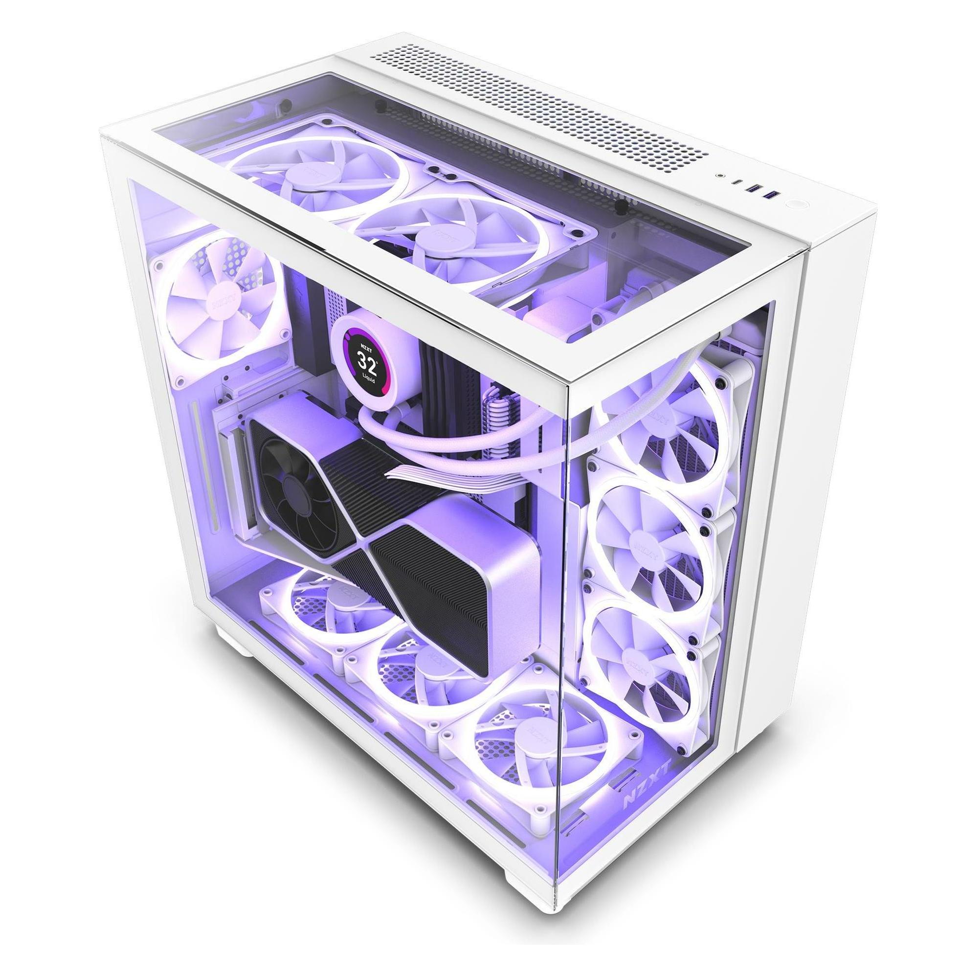 NZXT H9 Elite (ATX, mATX, Mini-ITX), PC Gehäuse, Weiss