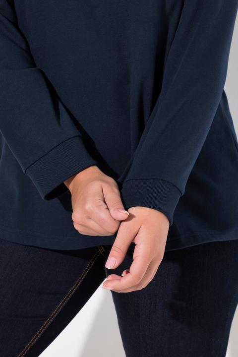 Produktbild Ulla Popken Sweatshirt, Moin, Stehkragen, Langarm (42, 44)