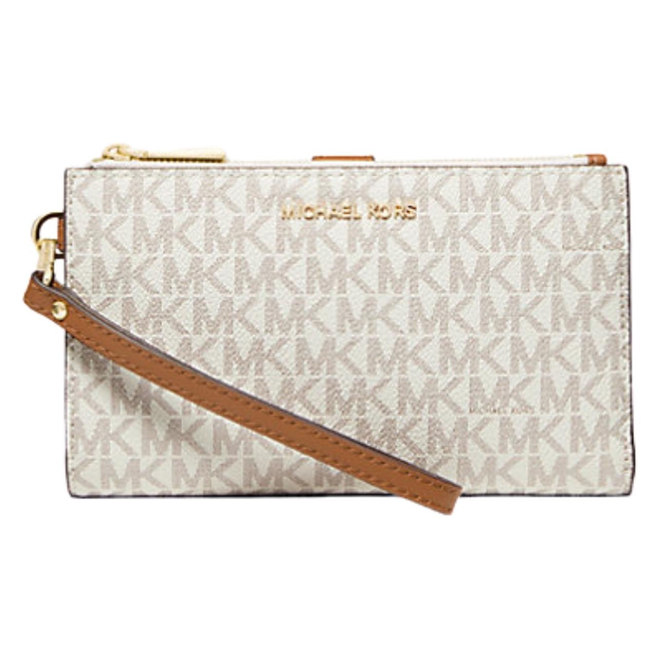 Michael Kors, Vrouwen, Handtas, Adele Smartphonetasje/Handtasche - Vanille - Einheit, Goud, Beige