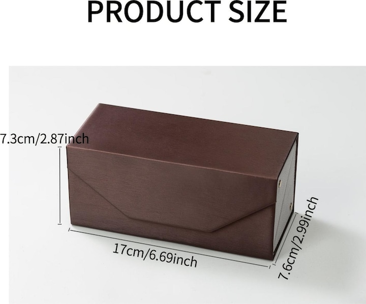 Only-Bags.Store Aufbewahrungsbox aus PU-Leder mit Samtfutter | Mehrfarbiger 2-Fächer-Organizer für Brillen, Schmuck