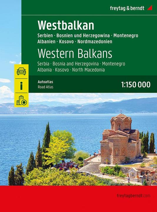 Westbalkan, Strassenatlas 1:150.000, freytag & berndt
