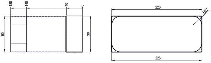 Image du produit Hastrag Manchon de raccordement pour canal plat