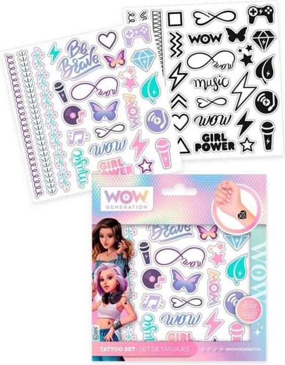 Produktbild Kids Licensing Wow Generation Tattoo Set