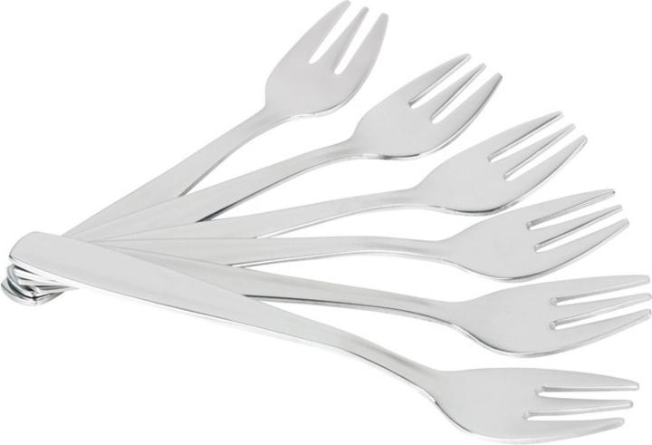 Chevalier Diffusion - Austerngabel 6er Set silbern (6 Stk., Besteck Set)