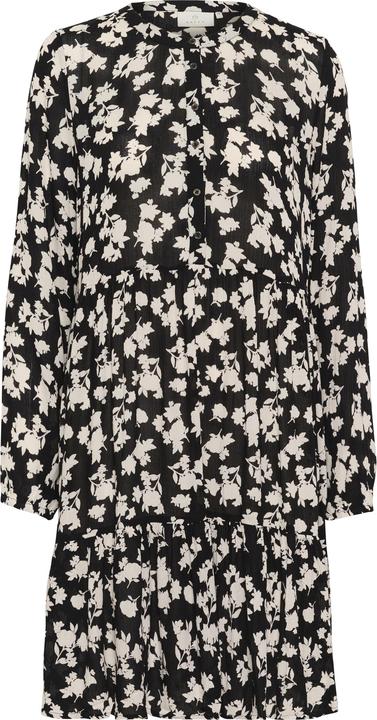 Black, turtledove flower print