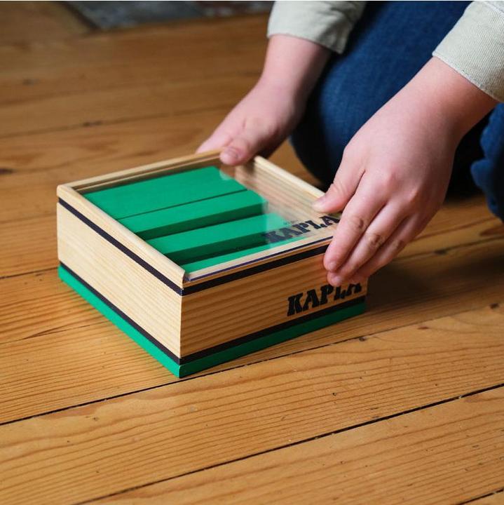 Actual product image Kapla - 40 SQUARES - Colored planks light green