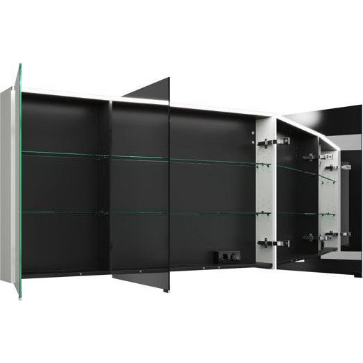 Thumbnail - burgbad, Spiegelschrank, Eqio Spiegelschrank mit horizontaler LED-Beleuchtung und Waschtischbeleuchtung, 3 Türen, mi