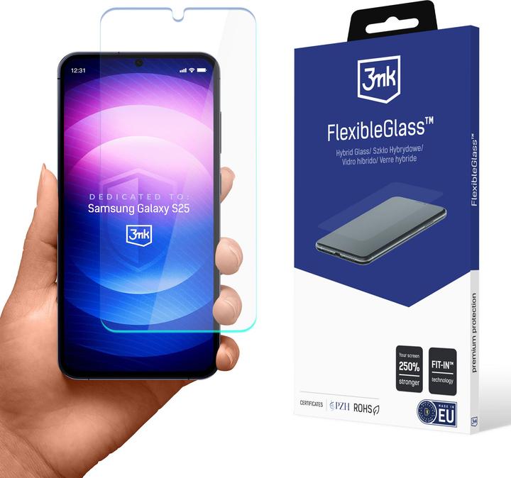 Actual product image 3MK Hybrid glass FlexibleGlass for Samsung Galaxy S25 (Samsung Galaxy S25)