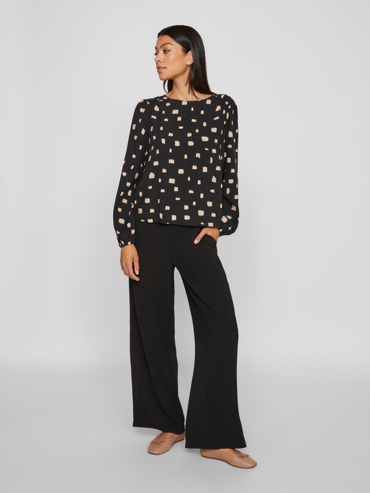 Actual product image Vila Round neck top with long sleeves (34)