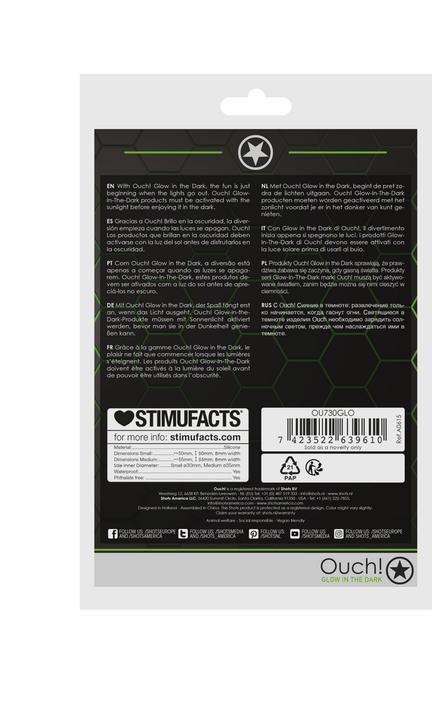 Produktbild Ouch! 2 pcs Cock Ring Set - Glow in the Dark (3 cm)