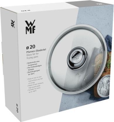 Produktbild WMF Glasdeckel Pfannendeckel 20cm Kochtopfdeckel Ersatzdeckel Metallknauf (20 cm, Glas, Metall)