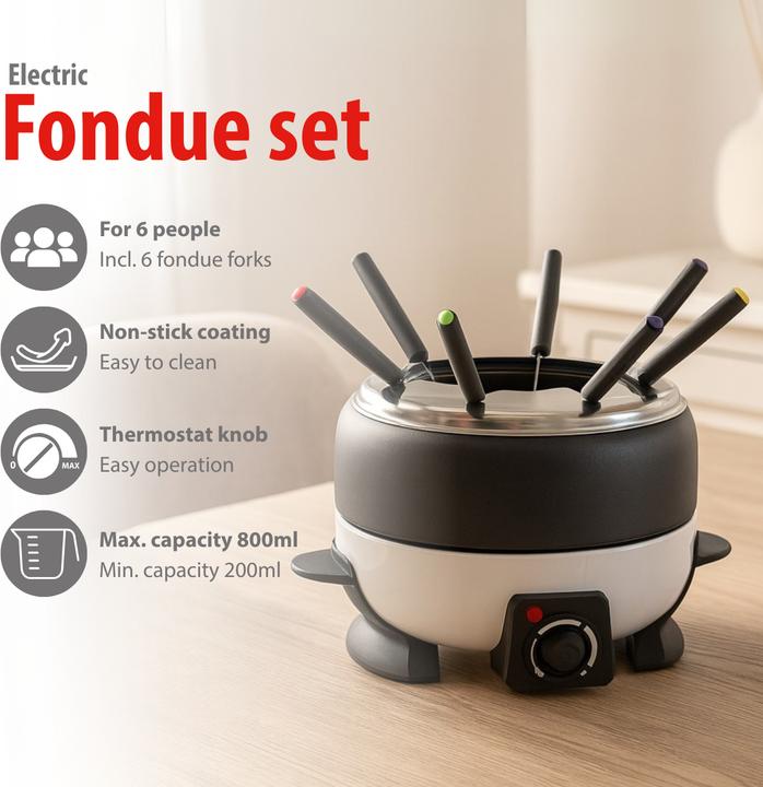 Actual product image Cuisinier Deluxe Fondue set (Chinoise Fondue, Fondue Bourguignonne)