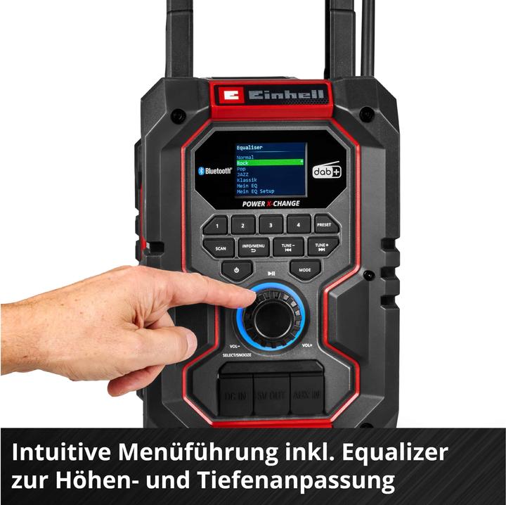 Produktbild Einhell Baustellenradio Akku-Radio TE-CR 18 Li DAB+/FM/BT, Solo (DAB+, FM, Bluetooth, Airplay)