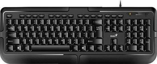 Image du produit Genius et souris KB-118, clavier US, klasyczna, Rodzaj étanche avec câble (USB), noir (US, Filaire)