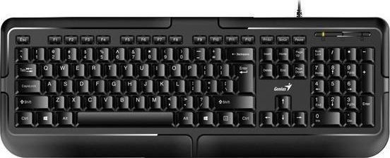 Immagine prodotto Genius e mouse KB-118, tastiera US, klasyczna, impermeabile Rodzaj con cavo (USB), nero (US, Cablato)