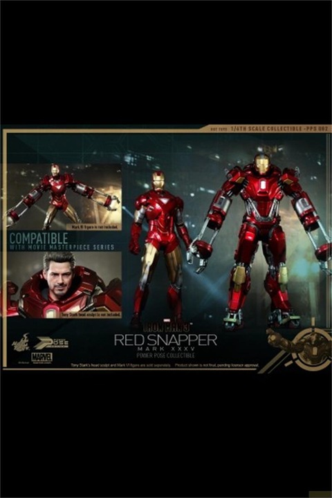 Actual product image Hot Toys Iron Man 3 Power Pose Series Action Figure Iron Man Mark XLII