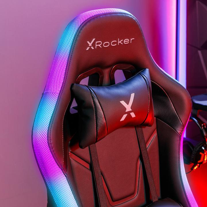Produktbild X Rocker Chaise de jeu eSports compacte RVB Agility JR Noire/Grise