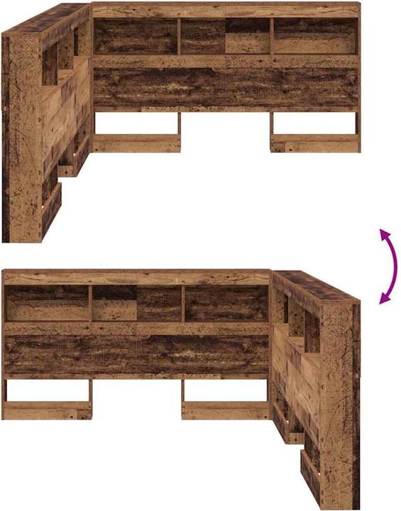 Actual product image vidaXL Headboard with bookshelf