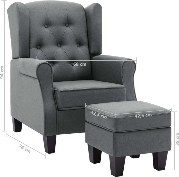 Actual product image vidaXL Sessel