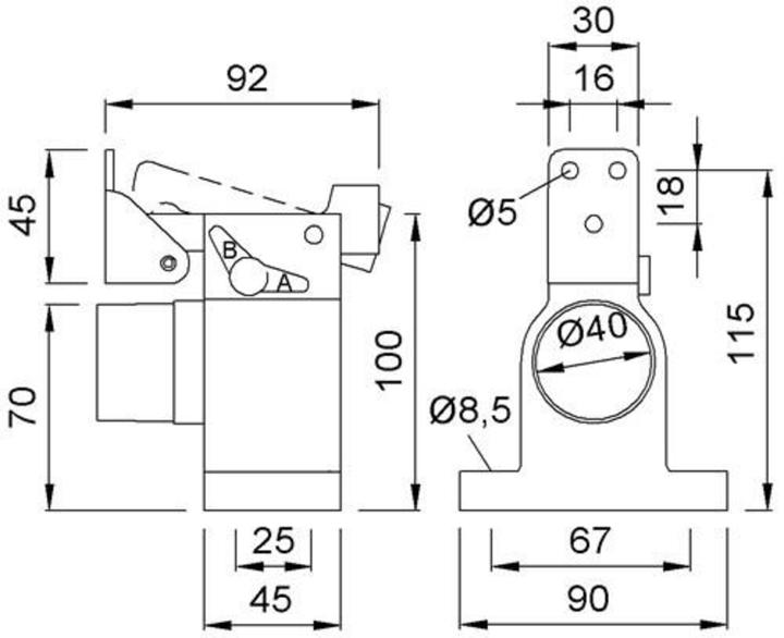 Produktbild Kws Türfeststeller 1010 (1 Stück)