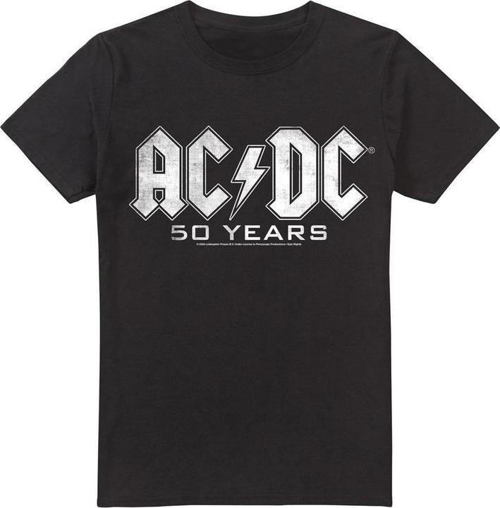 Actual product image AC/DC Mens 50 Years Logo T-Shirt (5XL)